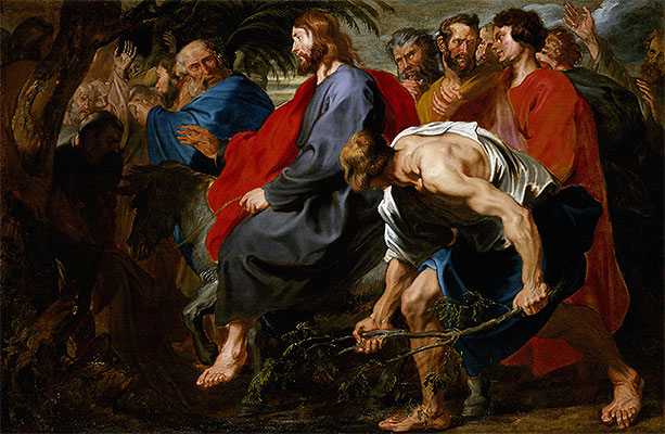 Einzug Christi in Jerusalem, a.1617 | Anthony van Dyck | Giclée Leinwand Kunstdruck