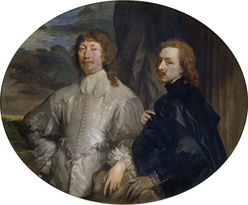 Endymion Porter und Anthony van Dyck, c.1635 | Anthony van Dyck | Giclée Leinwand Kunstdruck