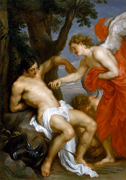 Der heilige Sebastian und der Engel, c.1628/32 | Anthony van Dyck