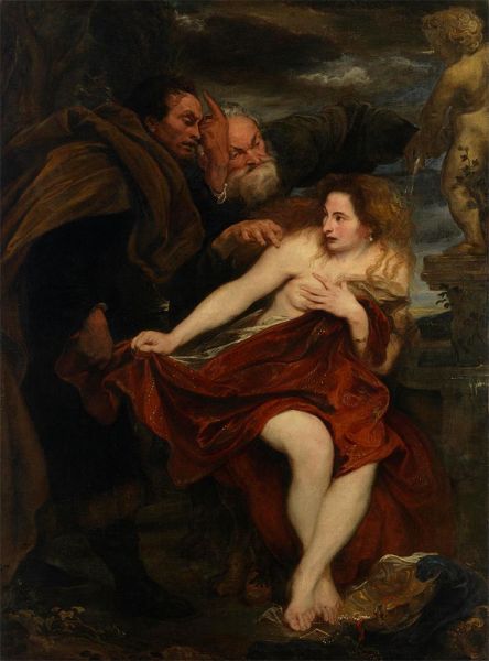 Susanna und die beiden Alten, c.1622/23 | Anthony van Dyck | Giclée Leinwand Kunstdruck