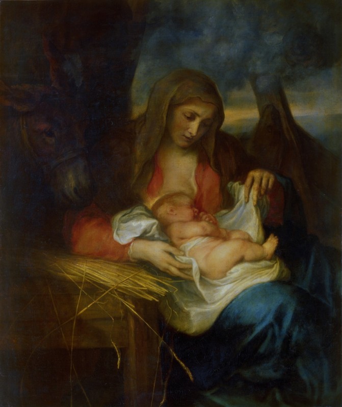 Madonna des Strohs, c.1625/27 | Anthony van Dyck | Giclée Leinwand-Kunstdruck