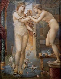 Pygmalion and the Image-The Godhead Fires | Burne-Jones | Painting Reproduction