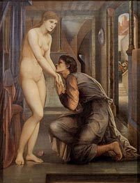 Pygmalion and the Image-The Soul Attains | Burne-Jones | Painting Reproduction