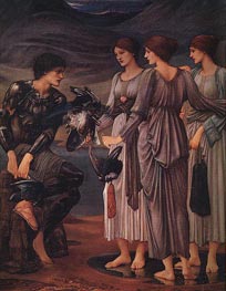 The Arming of Perseus, c.1885/88 by Burne-Jones | Canvas Print