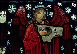 Angel Musician (Detail) | Burne-Jones | Painting Reproduction