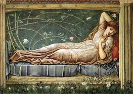 The Sleeping Beauty | Burne-Jones | Painting Reproduction