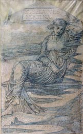 Hesperus, der Abendstern, n.d. von Burne-Jones | Papier-Kunstdruck