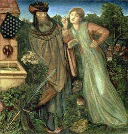 King Mark and the Belle Iseult, 1862 by Burne-Jones | Canvas Print