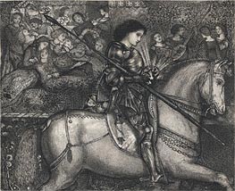 Sir Galahad, 1858 von Burne-Jones | Giclée-Kunstdruck