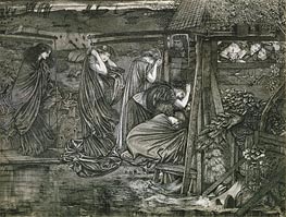 The Wise and Foolish Virgins, undated von Burne-Jones | Papier-Kunstdruck