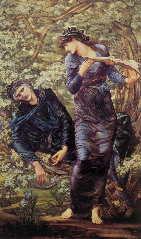 The Beguiling of Merlin, 1874 | Burne-Jones | Giclée Canvas Print