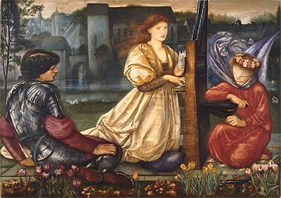 The Love Song (Le Chant d'Amour), 1865 | Burne-Jones | Giclée Leinwand Kunstdruck