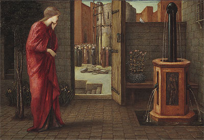 Danaë beobachtet den Bau des ehernen Turms, 1872 | Burne-Jones