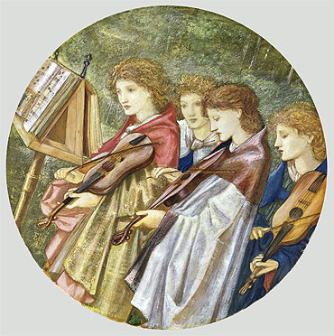 The Musicians, n.d. | Burne-Jones | Giclée Leinwand Kunstdruck
