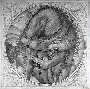 The Story of Orpheus: Cerberus, 1875 | Burne-Jones | Giclée Papier-Kunstdruck