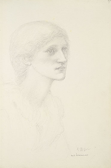 Portrait of Mrs. Drummond, n.d. | Burne-Jones | Giclée Paper Art Print