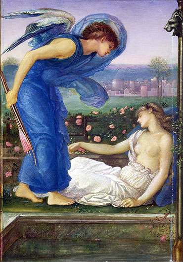 Cupid and Psyche, c.1865 | Burne-Jones | Giclée Canvas Print