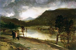 A Highland Loch, n.d. von Landseer | Leinwand Kunstdruck
