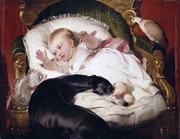 Victoria, Princess Royal with Eos | Landseer | Gemälde Reproduktion