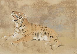 Tiger, n.d. von Landseer | Papier-Kunstdruck