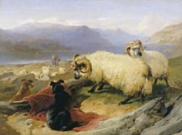 Angebundene Widder, 1839 von Landseer | Giclée Leinwand-Kunstdruck