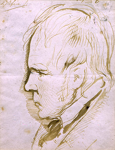Portrait Sketch of Sir Walter Scott, 1867 | Landseer | Giclée Paper Art Print