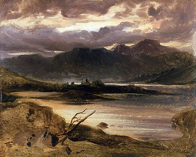 Lake Scene, a.1830 | Landseer | Giclée Canvas Print
