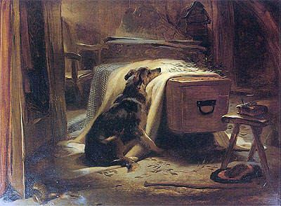 The Old Shepherd's Chief Mourner, 1837 | Landseer | Giclée Canvas Print