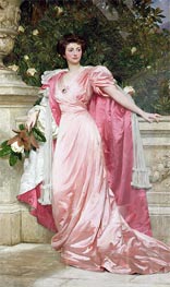 Constance Duchess of Westminster, 1906 von Frank Dicksee | Leinwand Kunstdruck