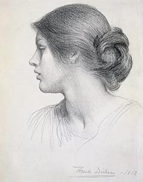 Beatrice Stuart, 1912 von Frank Dicksee | Papier-Kunstdruck
