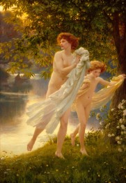 Erschreckt, 1892 | Frank Dicksee