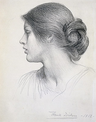 Frank Dicksee | Beatrice Stuart, 1912 | Giclée Papier-Kunstdruck