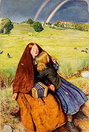 Das blinde Mädchen, 1856 von Millais | Leinwand Kunstdruck