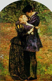 A Huguenot on St. Bartholomew's Day, 1852 by Millais | Canvas Print