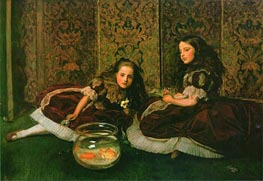 Leisure Hours, 1864 by Millais | Canvas Print