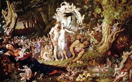 The Reconciliation of Oberon and Titania, 1847 von Joseph Noel Paton | Leinwand Kunstdruck