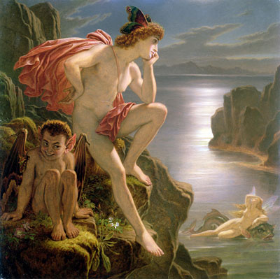 Joseph Noel Paton | Oberon and the Mermaid, undated | Giclée Canvas Print