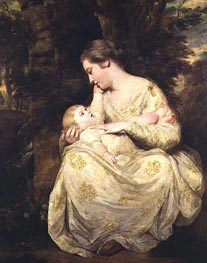 Mrs Susanna Hoare and Child, c.1763/64 von Reynolds | Leinwand Kunstdruck