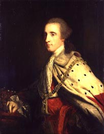 The 4th Duke of Queensbury (Old Q) as Earl of March | Reynolds | Gemälde Reproduktion