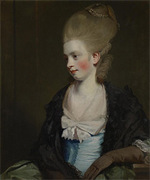 Miss Offy Palmer, c.1777/81 von Reynolds | Leinwand Kunstdruck
