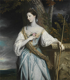 Anne Dashwood, Later Countess of Galloway, 1764 von Reynolds | Leinwand Kunstdruck