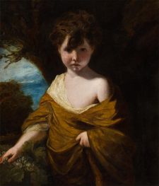 Boy with Grapes, 1773 by Reynolds | Canvas Print