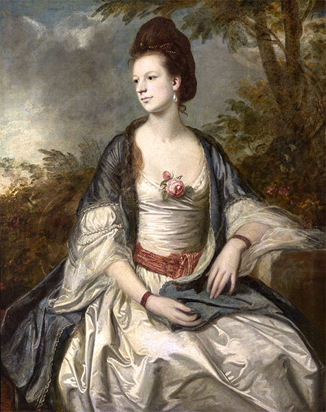 Lady Cecil Rice, 1762 | Reynolds | Giclée Leinwand Kunstdruck