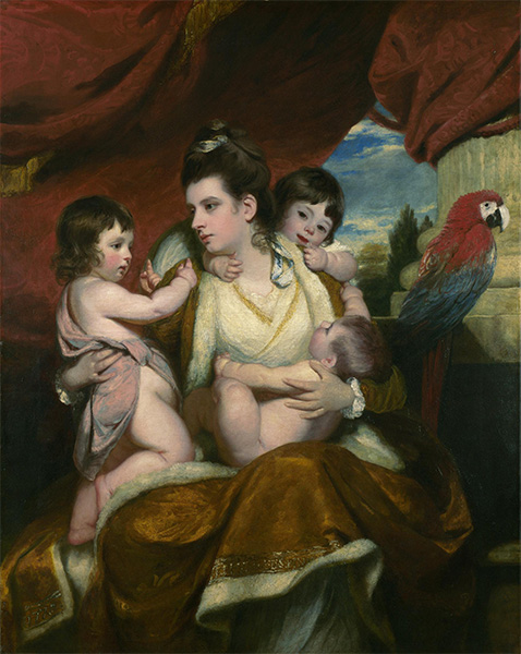 Lady Cockburn und ihre drei ältesten Söhne, 1773 | Reynolds | Giclée Leinwand Kunstdruck