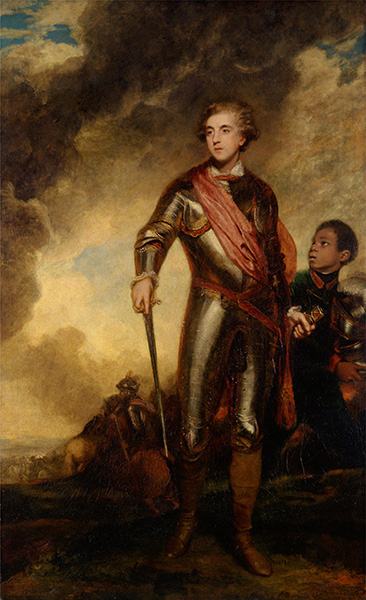 Charles Stanhope, third Earl of Harrington, and a Servant, 1782 | Reynolds | Giclée Canvas Print