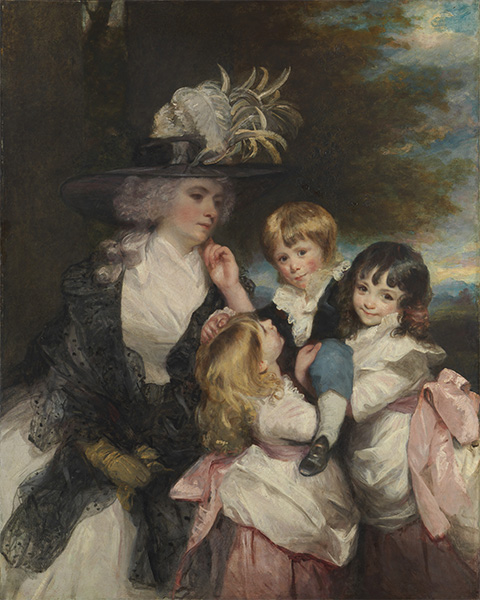 Lady Smith and Her Children, 1787 | Reynolds | Giclée Leinwand Kunstdruck