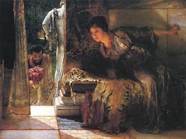 Welcome Footsteps | Alma-Tadema | Painting Reproduction