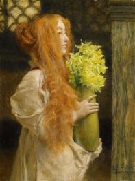 Frühlingsblumen, 1911 von Alma-Tadema | Leinwand Kunstdruck