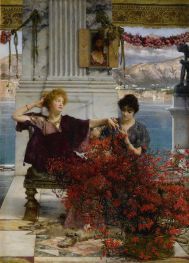 Der Juwelenfetter der Liebe (Der Verlobungsring), 1895 von Alma-Tadema | Leinwand Kunstdruck