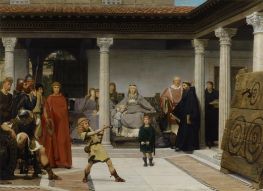 The Education of the Children of Clovis, 1861 by Alma-Tadema | Canvas Print
